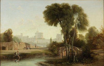 Windsor Castle from the Old Bridge by Augustus Wall Callcott